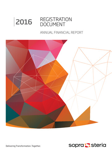 Thumbnail Sopra Steria Group Universal Registration Document 2016