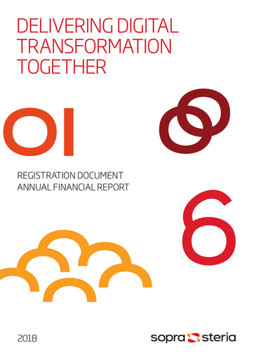 Thumbnail Sopra Steria Group Universal Registration Document 2018