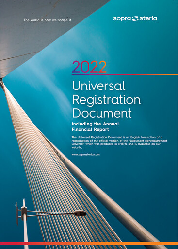 Thumbnail Sopra Steria Group Universal Registration Document 2022