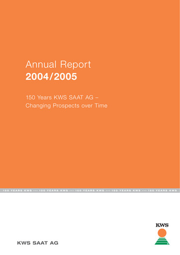 Thumbnail KWS Annual Report 2004-2005
