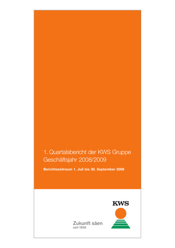 Thumbnail KWS Quarterly Report 2008-q1