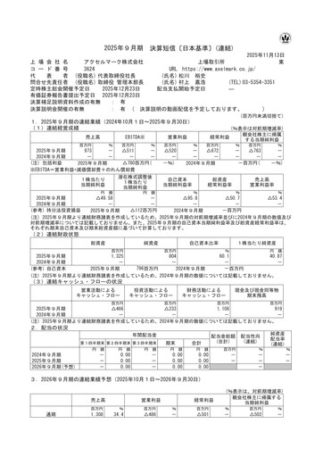 Thumbnail Axel Mark Financial Report fy2025