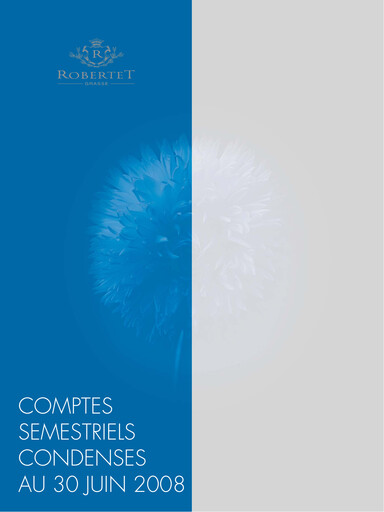 Thumbnail Robertet
 Half-year Report 2008-h1