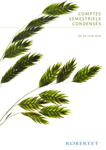 Thumbnail Robertet
 Half-year Report 2014-h1