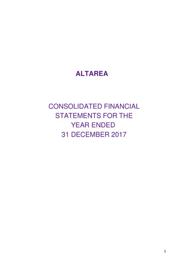Thumbnail Altarea Financial Statement 2017