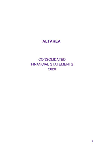 Thumbnail Altarea Financial Statement 2020