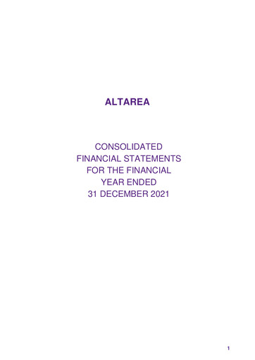 Thumbnail Altarea Financial Statement 2021