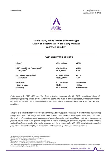 Thumbnail Altarea Half-year Report 2012-h1