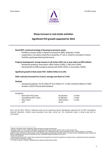Thumbnail Altarea Half-year Report 2015-h1