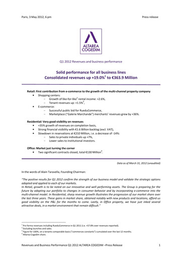 Thumbnail Altarea Quarterly Report 2012-q1