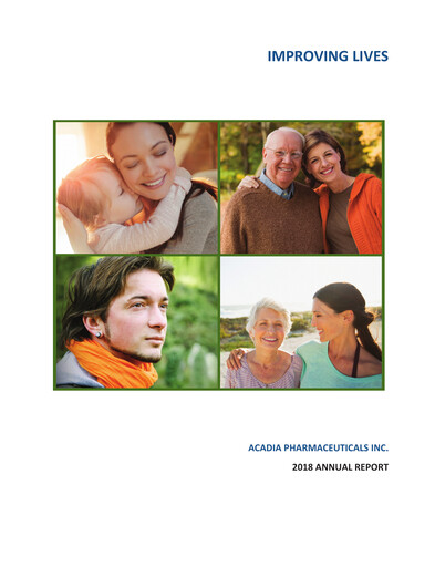 Thumbnail ACADIA Pharmaceuticals Annual Report 2018