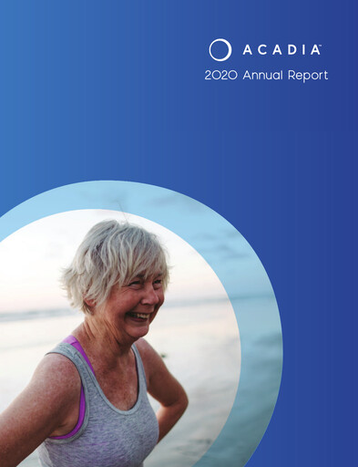 Thumbnail ACADIA Pharmaceuticals Annual Report 2020