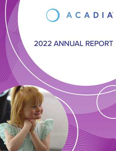 Thumbnail ACADIA Pharmaceuticals Annual Report 2022