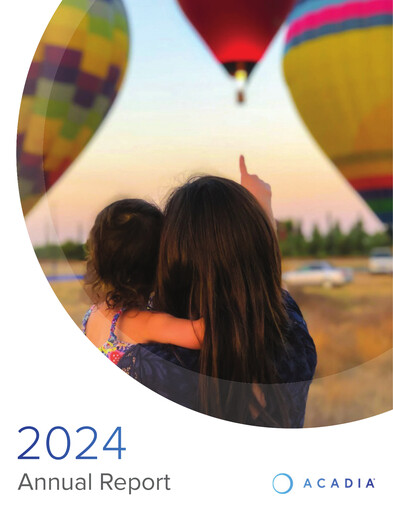 Thumbnail ACADIA Pharmaceuticals Annual Report 2024