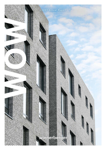 Thumbnail Wienerberger Annual Report 2020