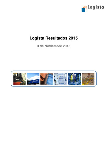 Vorschaubild Logista (Compañía de Distribución Integral Logista) Finanzbericht 2015