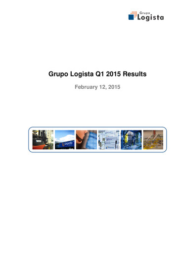 Miniature Logista (Compañía de Distribución Integral Logista) Rapport trimestriel 2015-q1