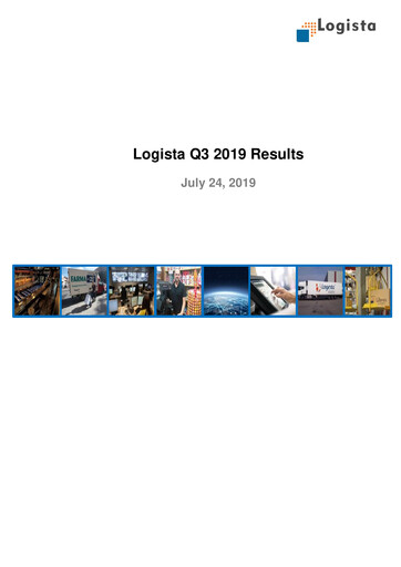 Miniature Logista (Compañía de Distribución Integral Logista) Rapport trimestriel 2019-q3