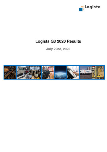 Vorschaubild Logista (Compañía de Distribución Integral Logista) Quartalsbericht 2020-q3