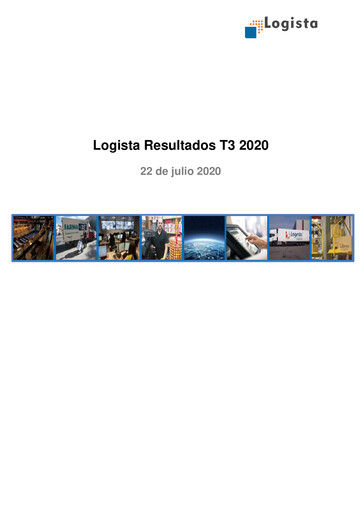 Miniature Logista (Compañía de Distribución Integral Logista) Rapport trimestriel 2020-q3