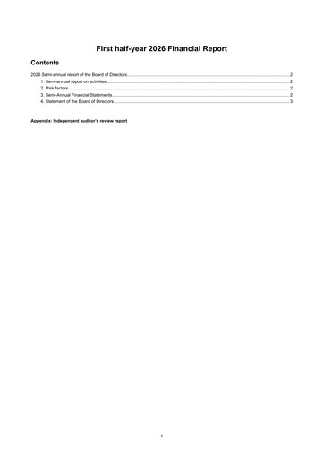 Miniature Airbus Rapport semestriel 2026-h1