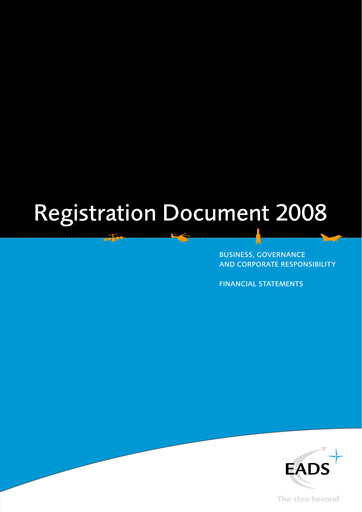 Thumbnail Airbus Universal Registration Document 2008