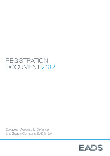 Thumbnail Airbus Universal Registration Document 2012