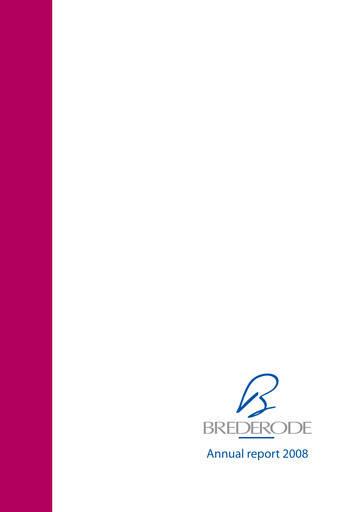Thumbnail Brederode Annual Report 2008