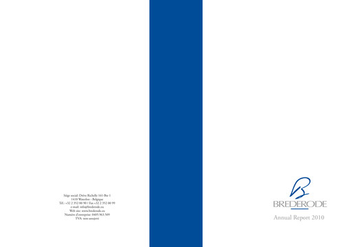 Thumbnail Brederode Annual Report 2010
