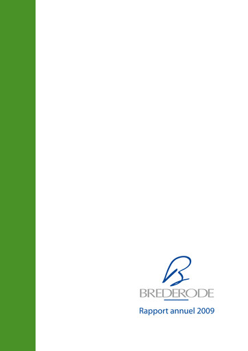 Thumbnail Brederode Annual Report 2009
