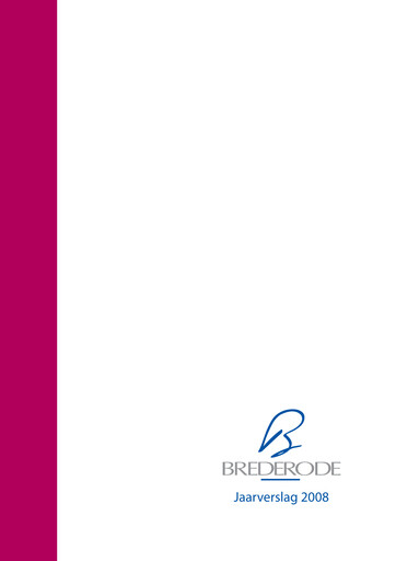 Thumbnail Brederode Annual Report 2008
