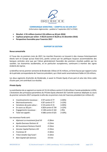 Thumbnail Brederode Half-year Report 2017-h1