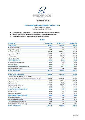 Thumbnail Brederode Half-year Report 2013-h1