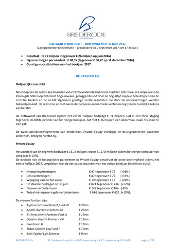 Thumbnail Brederode Half-year Report 2017-h1