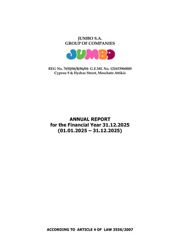 Thumbnail Jumbo S.A.
 Annual Report 2025