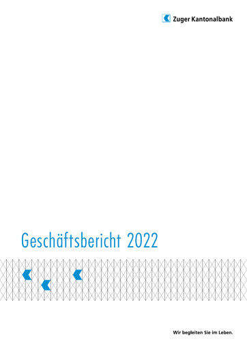 Thumbnail Zuger Kantonalbank Annual Report 2022