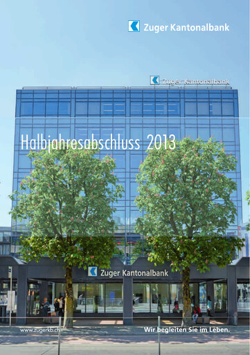 Thumbnail Zuger Kantonalbank Half-year Report 2013-h1