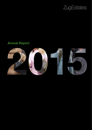 Thumbnail Zug Estates Holding Annual Report 2015