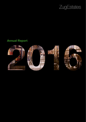 Thumbnail Zug Estates Holding Annual Report 2016