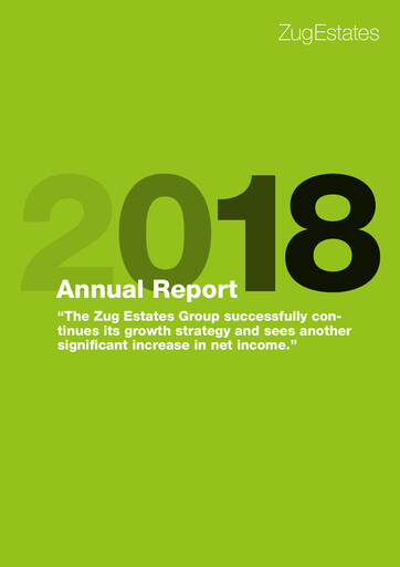 Thumbnail Zug Estates Holding Annual Report 2018
