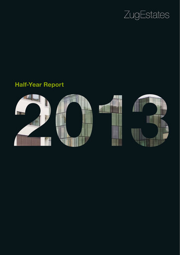 Thumbnail Zug Estates Holding Half-year Report 2013-h1