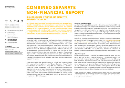 Thumbnail Jungheinrich Sustainability Report 2019