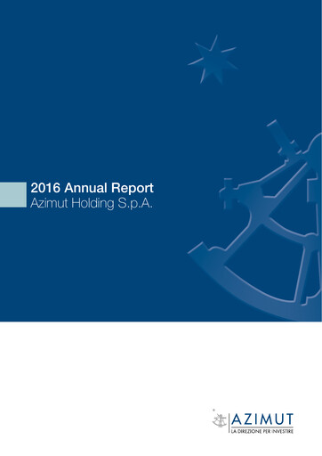 Thumbnail Azimut Holding Annual Report 2016