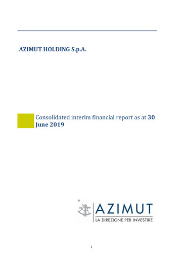 Vorschaubild Azimut Holding Halbjahresbericht 2019-h1