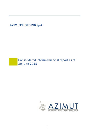 Vorschaubild Azimut Holding Halbjahresbericht 2025-h1