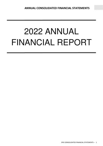 Miniature SPIE Bilan financier 2022