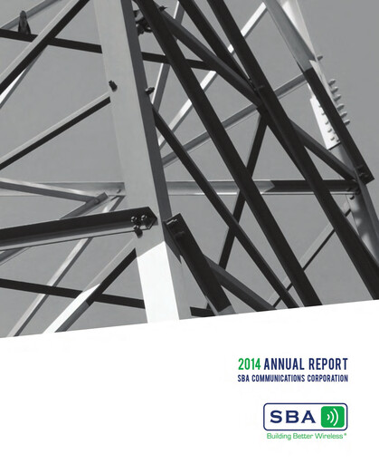 Miniature SBA Communications Rapport annuel 2014