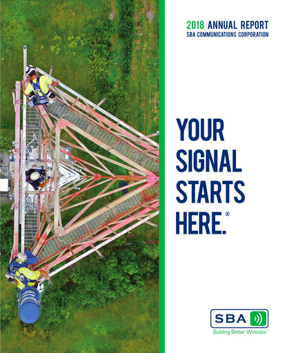 Miniature SBA Communications Rapport annuel 2018