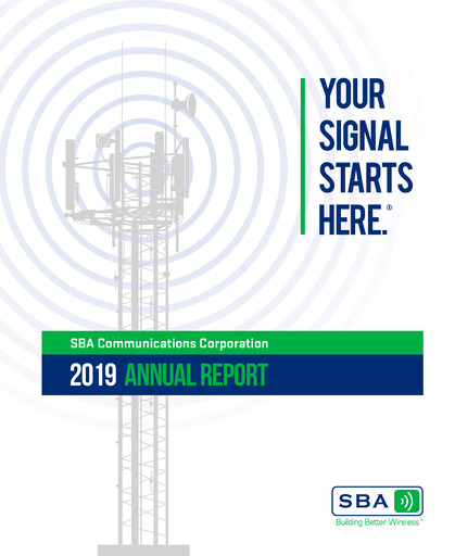 Miniature SBA Communications Rapport annuel 2019