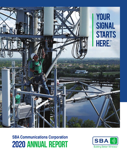 Miniature SBA Communications Rapport annuel 2020